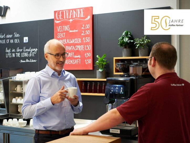 Service von Kaffee Partner seit 50 Jahren