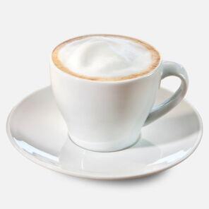 Cappuccino von Kaffee Partner in einer weißen Tasse