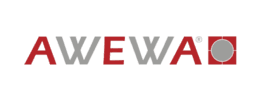 Logo von AWEWA Coaching & Consulting mit roten und grauen Elementen und registriertem Markenzeichen
