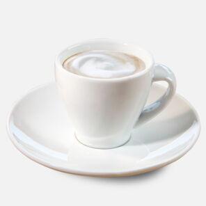 Espresso Macchiato in einer weißen Kaffee Partner Tasse